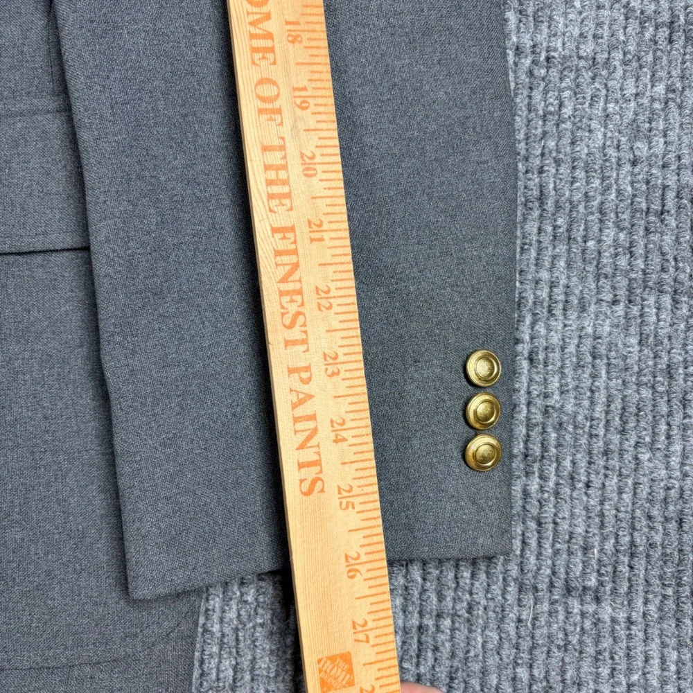 Vintage Perma-Prest Blazer Mens 48B Classic Collection Gray Jacket Made in USA